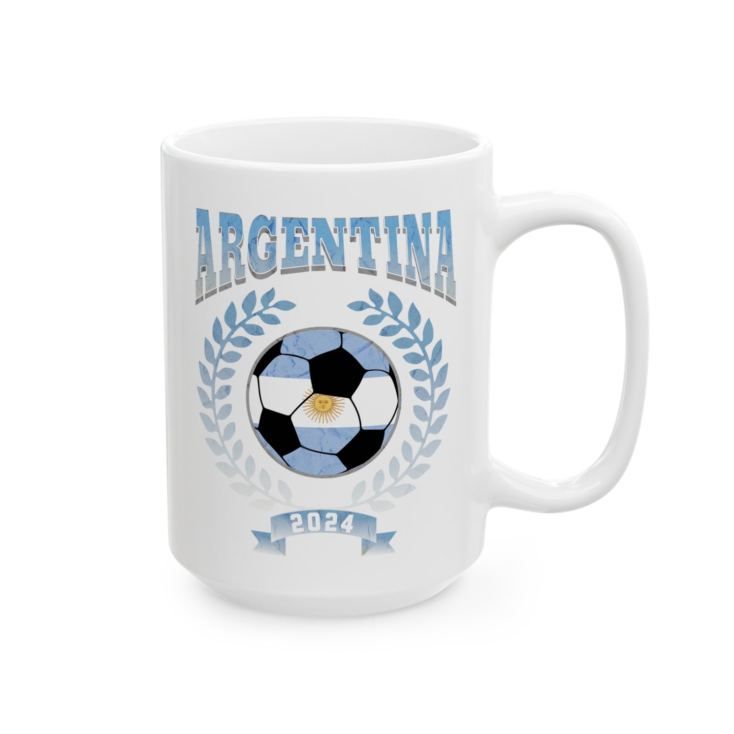 Argentina 2024 Soccer Football Championship Games Argentinian Team Ceramic Mug 11oz, 15oz Cup