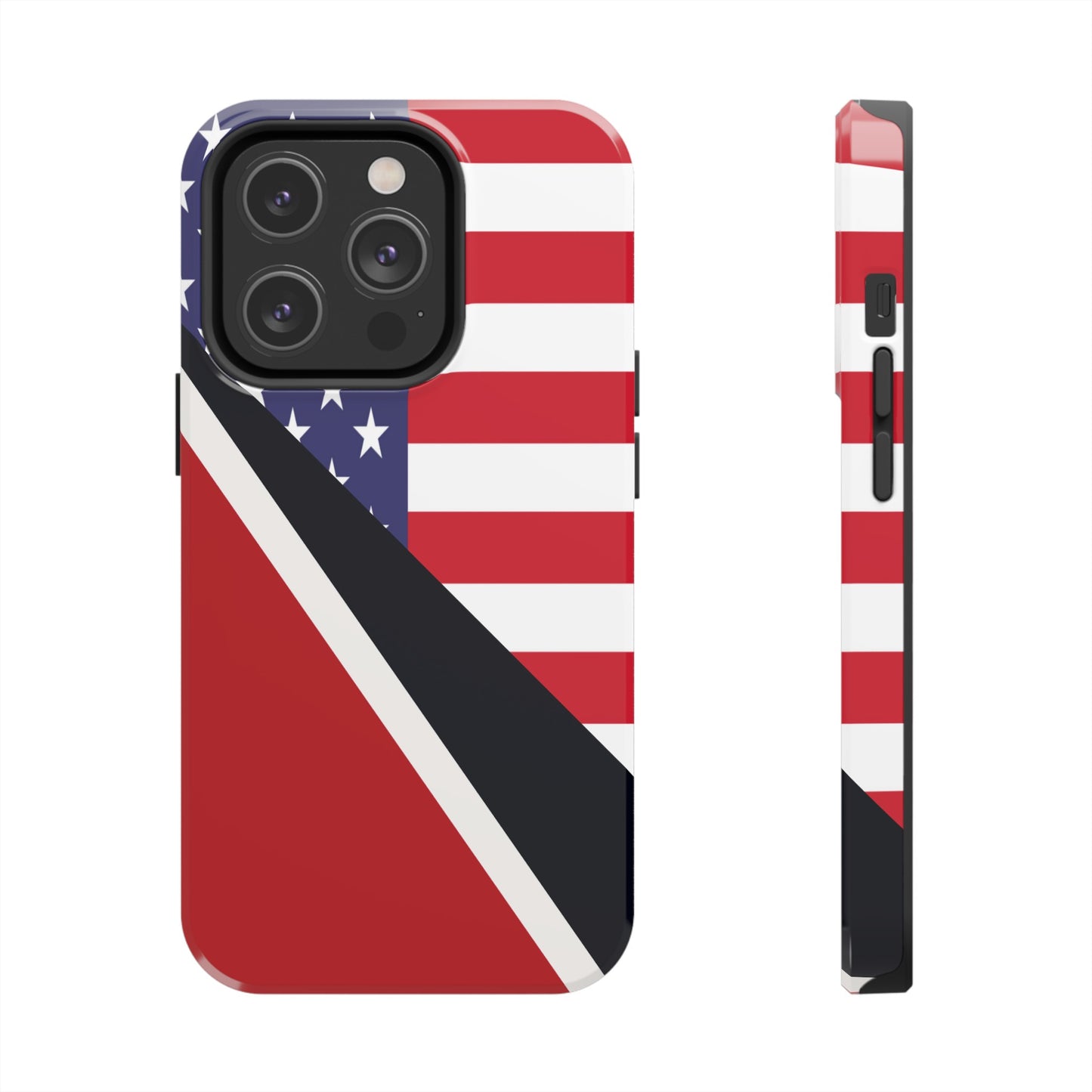 Trinidad American Flag Trini USA Tough Phone Cases