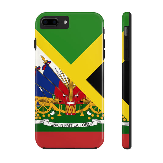 Haiti Jamaica Flag Haitian Jamaican Tough Phone Cases