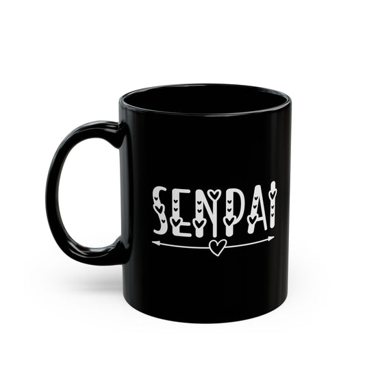 Senpai Hearts Anime Black Mug (11oz, 15oz)