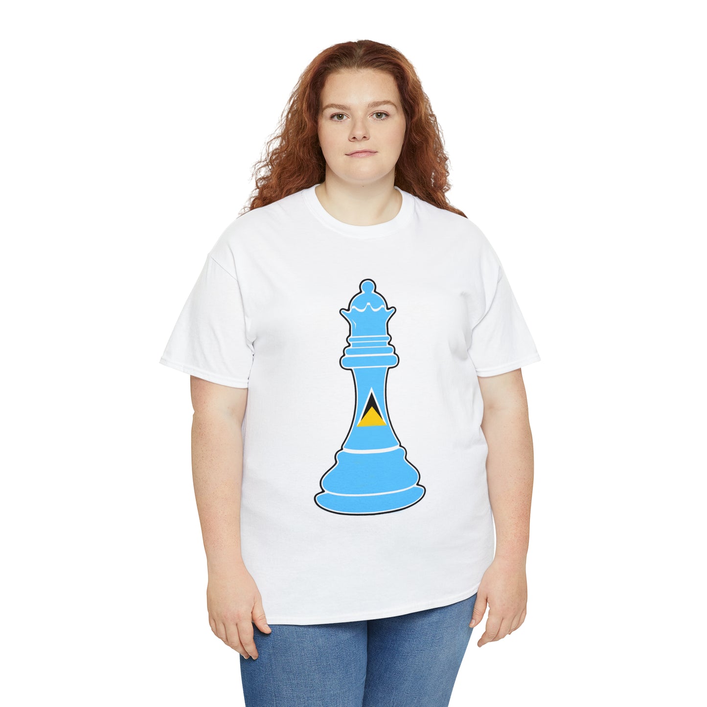 St Lucian Queen Flag Chess Piece St Lucia T-Shirt | Unisex Tee Shirt