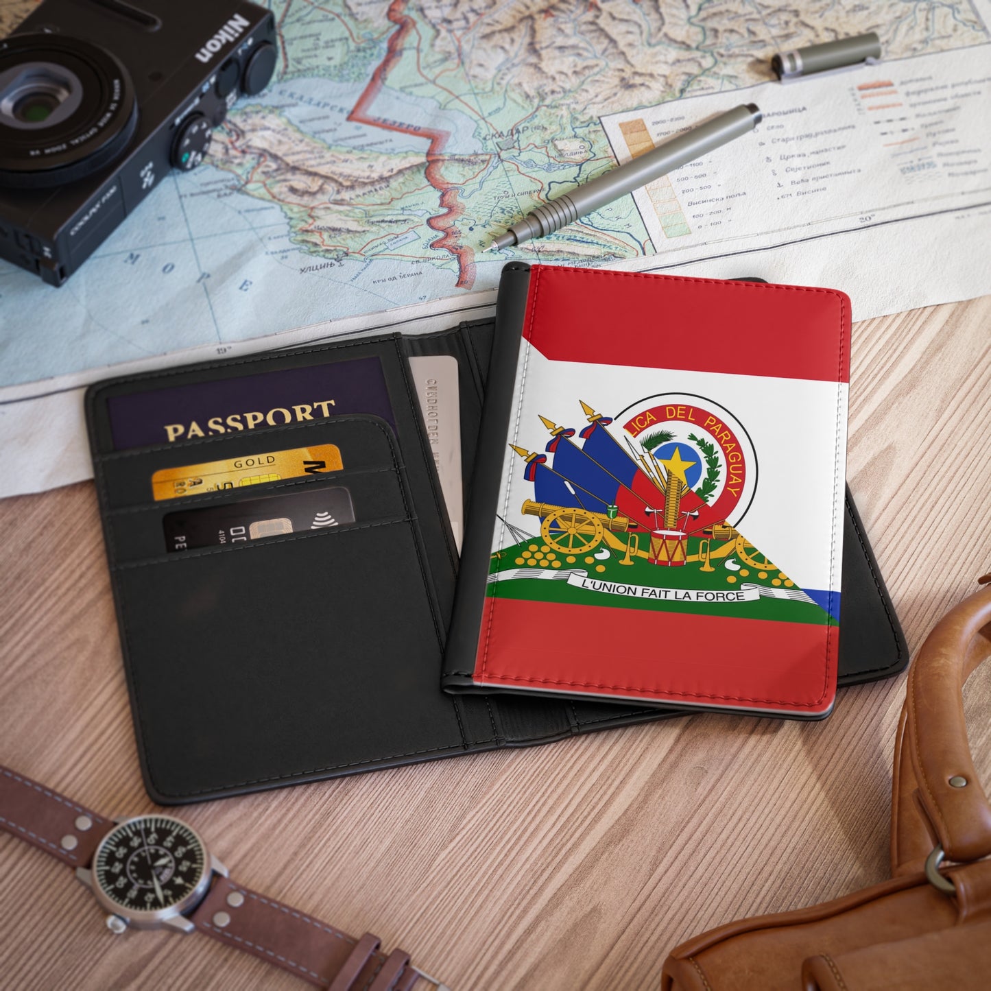 Haitian Paraguayan Flag | Haiti Paraguay Passport Cover