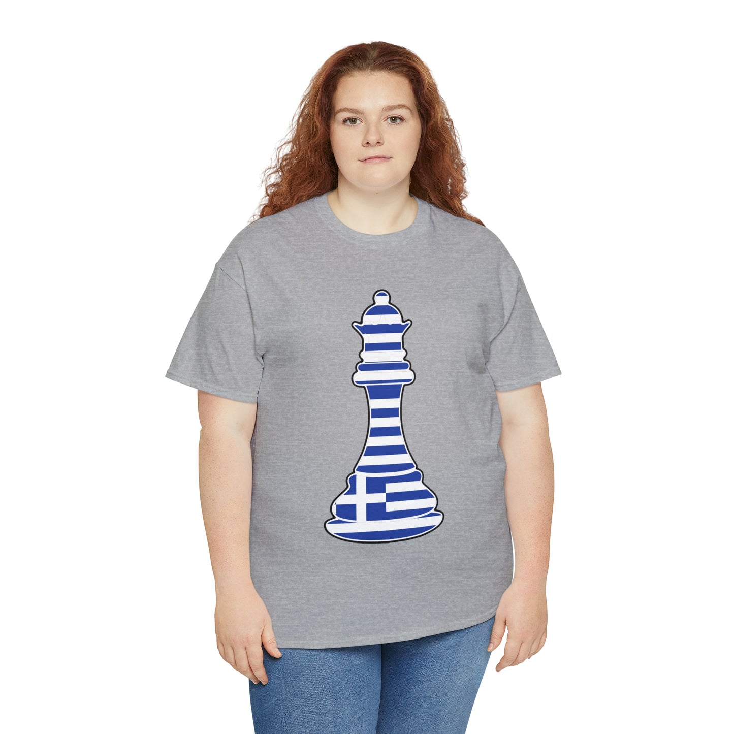 Greek Queen Flag Chess Piece Greece T-Shirt | Unisex Tee Shirt