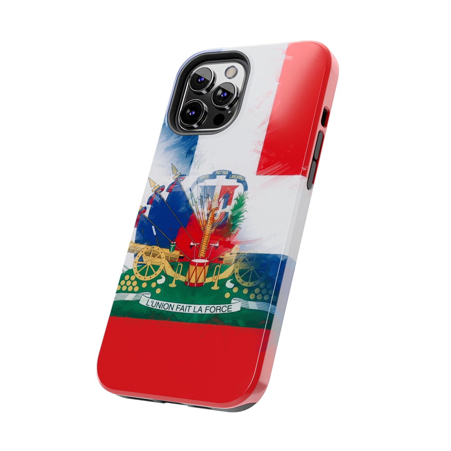 Haiti DR Flag Painted Haitian Dominican Tough Phone Cases