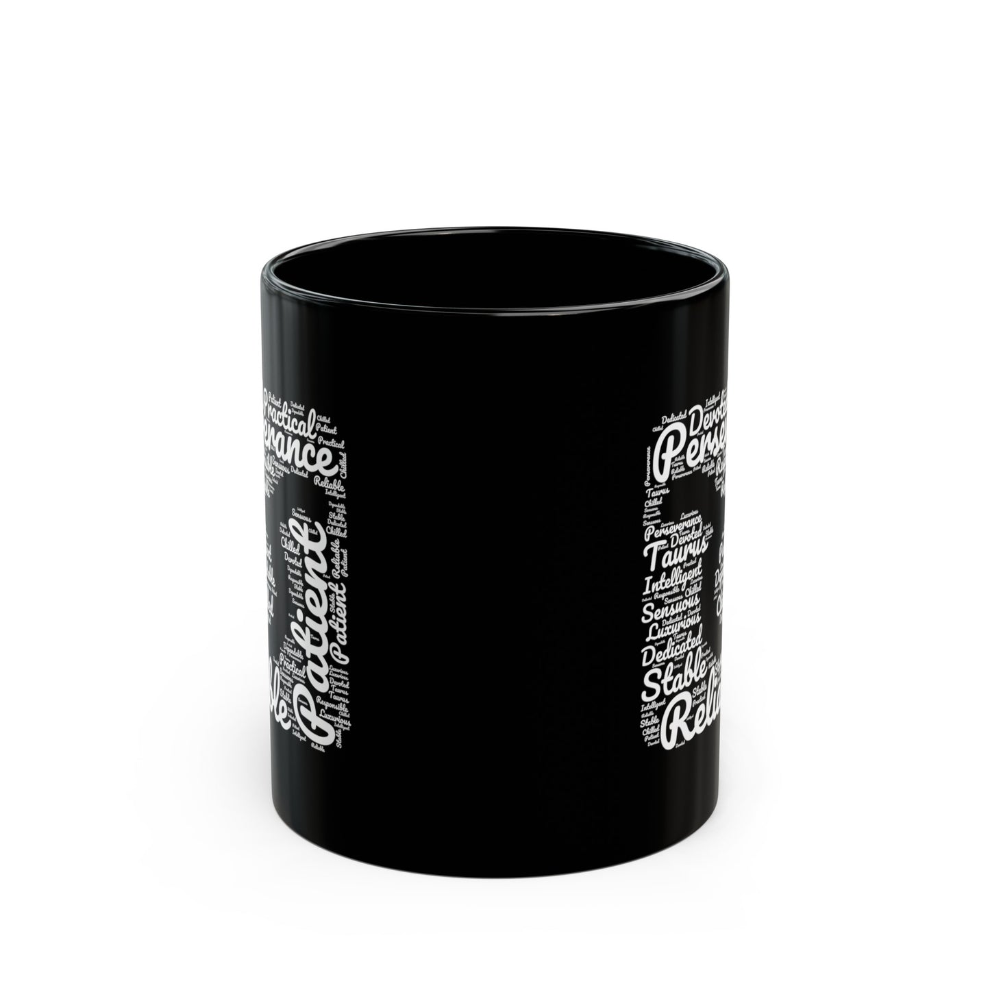 Taurus Zodiac Sign White Black Mug (11oz, 15oz)