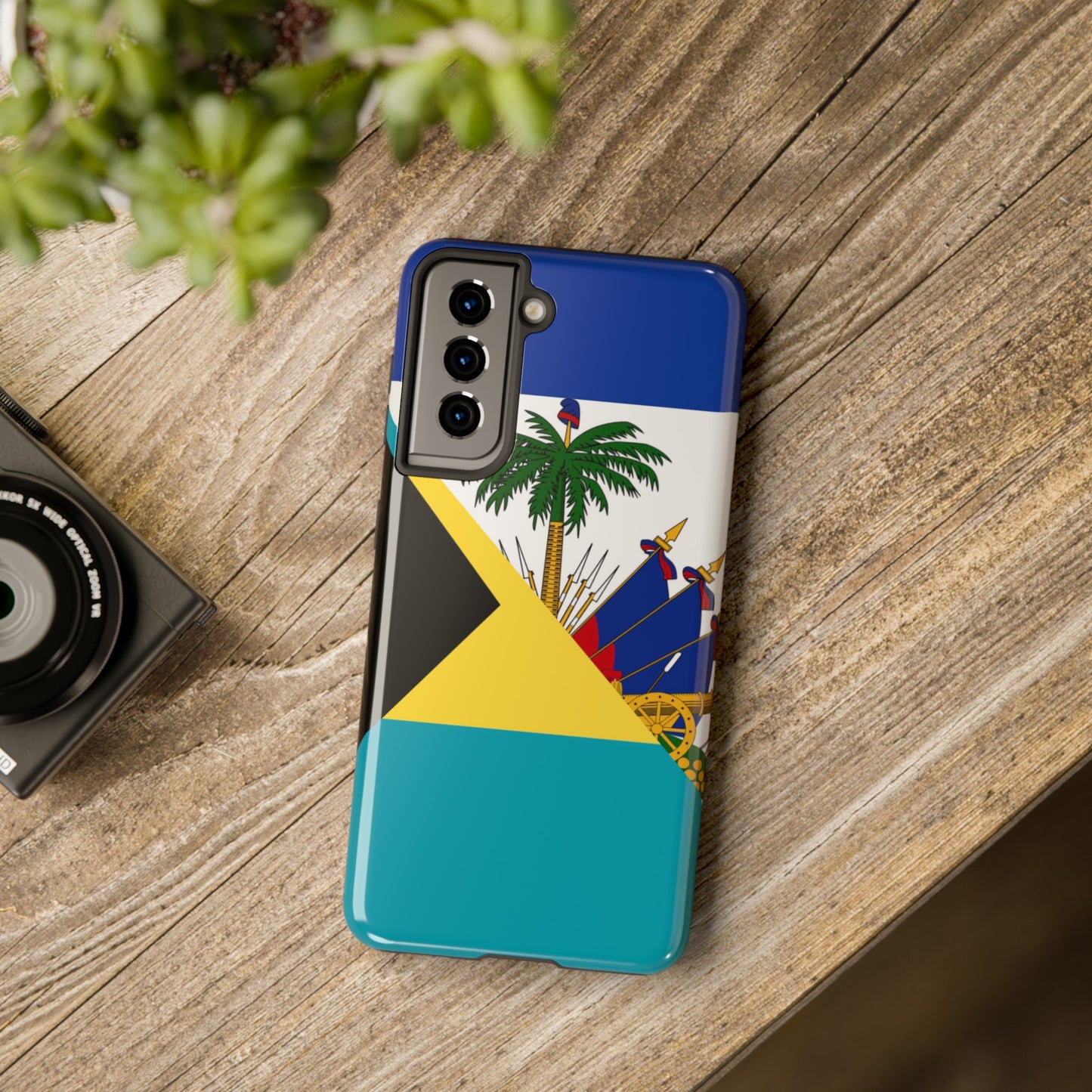 Bahamas Haiti Flag Bahamian Haitian Tough Phone Cases