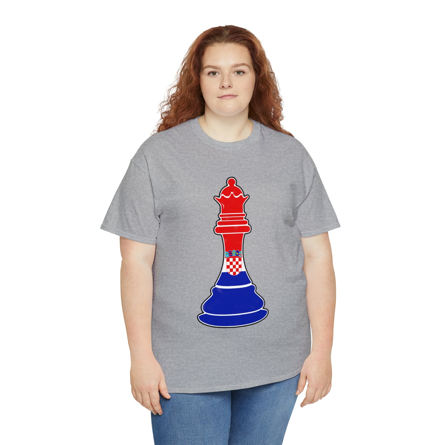 Croatian Queen Flag Chess Piece Croatia T-Shirt | Unisex Tee Shirt