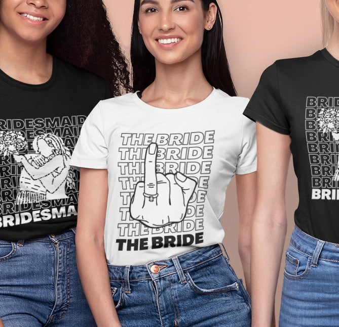 Bride Bridal Shower Fiance Bachelorette Gift 2 T-Shirt | Unisex Tee Shirt