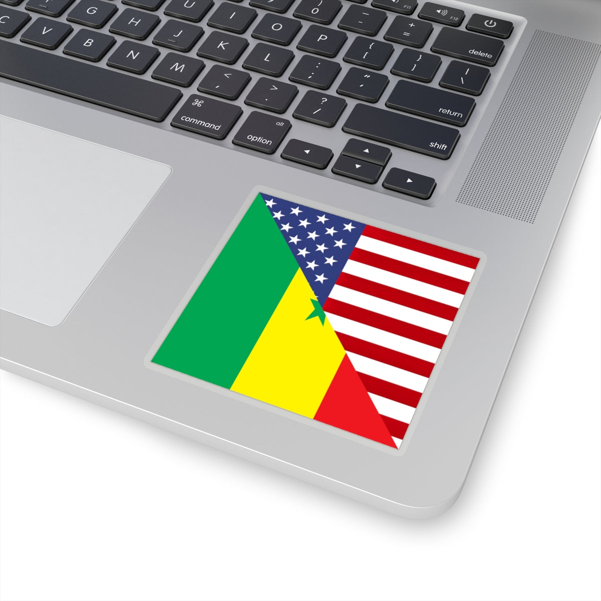 Senegal USA Flag Sticker | Senegalese American Stickers