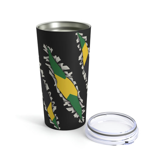 Slashed Jamaican Flag | Jamaica Woman Tumbler 20oz