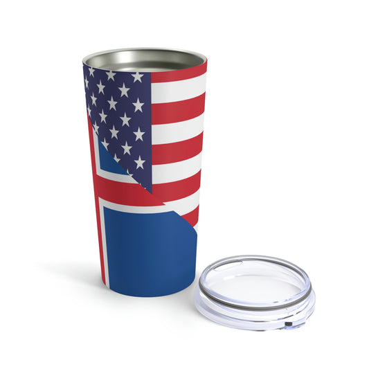 Iceland American Flag Icelander USA Tumbler 20oz