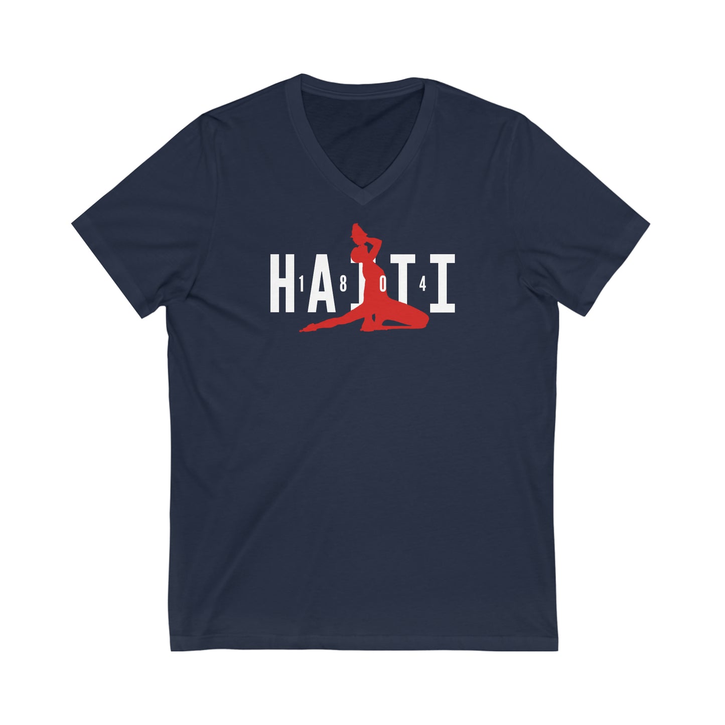 1804 Neg Mawon Haiti Neg Marron Haitian Revolution V-Neck T-Shirt | Unisex Vee Shirt