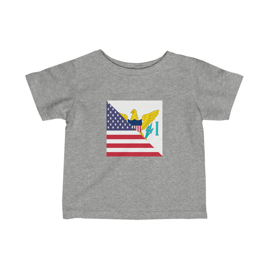 Infant Virgin Islands American Flag Virgin Islander Toddler Tee Shirt