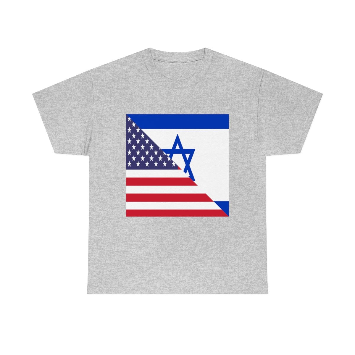 Israel American Flag Half Israeli USA T-Shirt | Unisex Tee Shirt