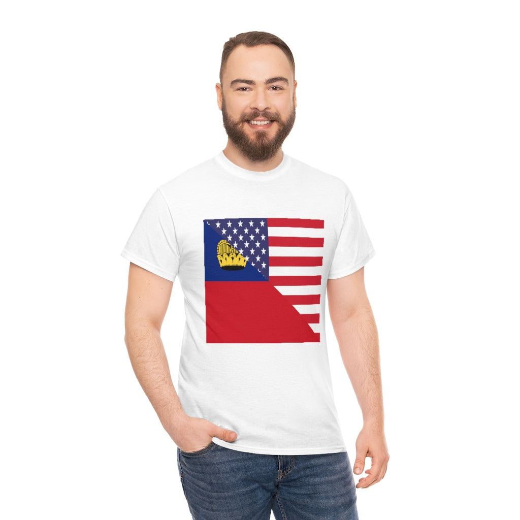 Liechtenstein American Flag Shirt | Unisex USA Men Women TShirt