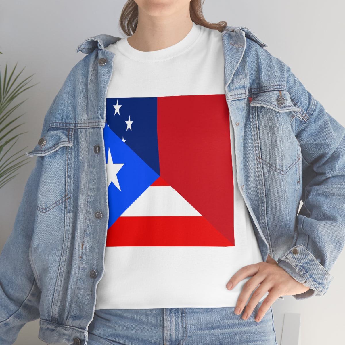 Puerto Rico Samoa Flag Half Puerto Rican Samoan T-Shirt | Unisex Tee Shirt