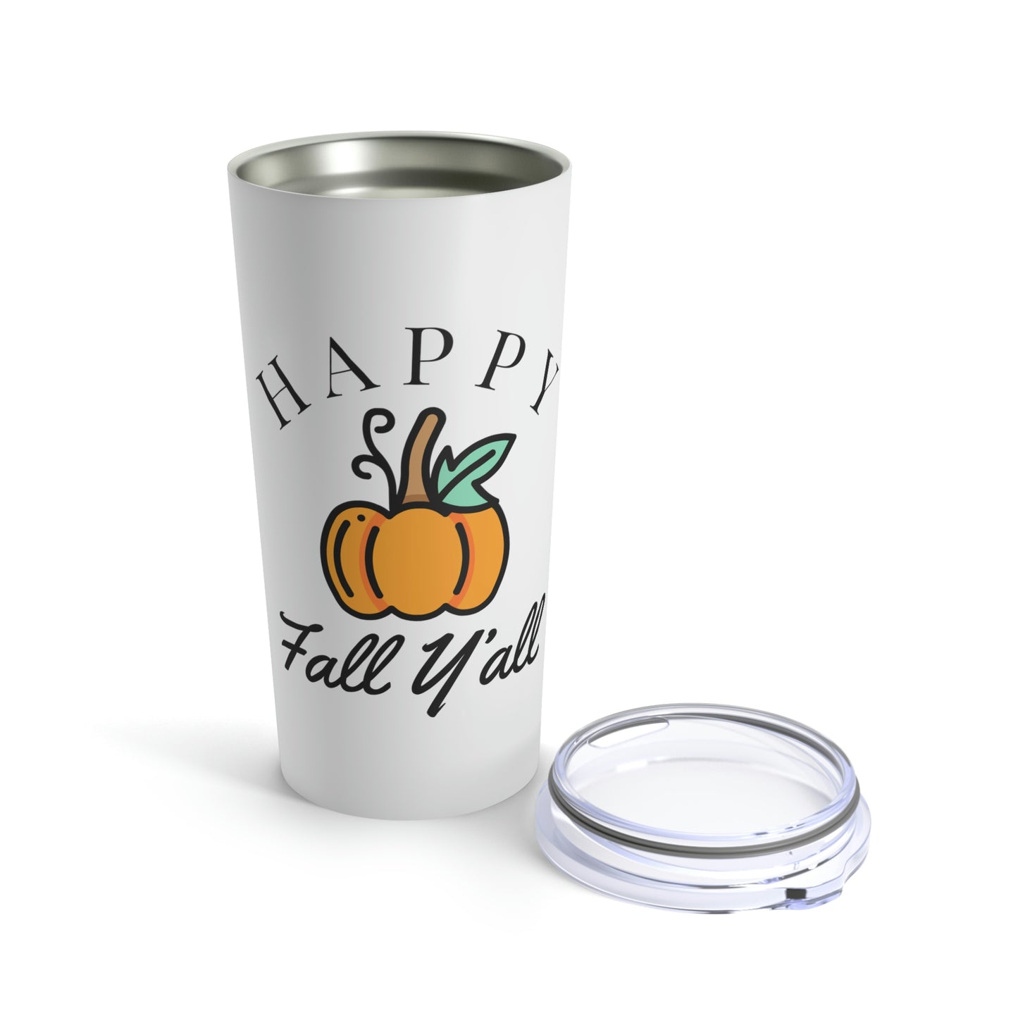 Happy Fall Yall | Hello Pumpkin Black | Autumn Leaves Tumbler 20oz