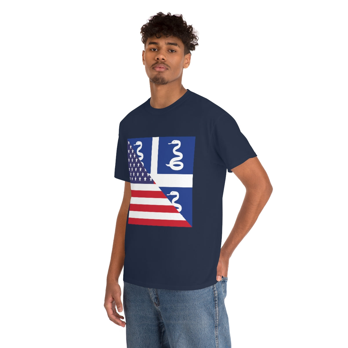 Martinique American Flag Half Martinician USA T-Shirt | Unisex Tee Shirt