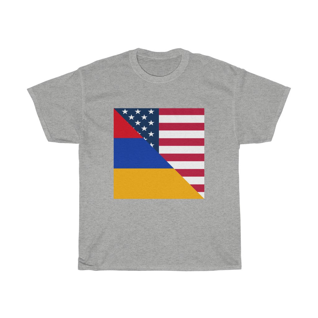 Armenian American Flag T-Shirt | Unisex Armenia USA Tee