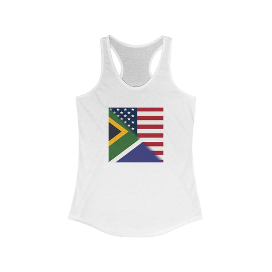 Women’s South African American Racerback Tank Top | SA Africa Top