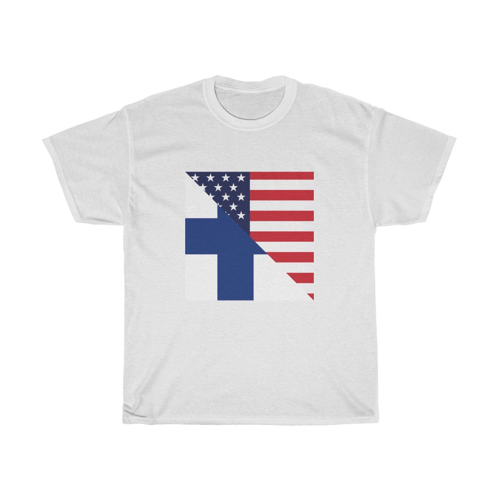 Finland American Flag Tee | Unisex Finnish Men Women Shirt