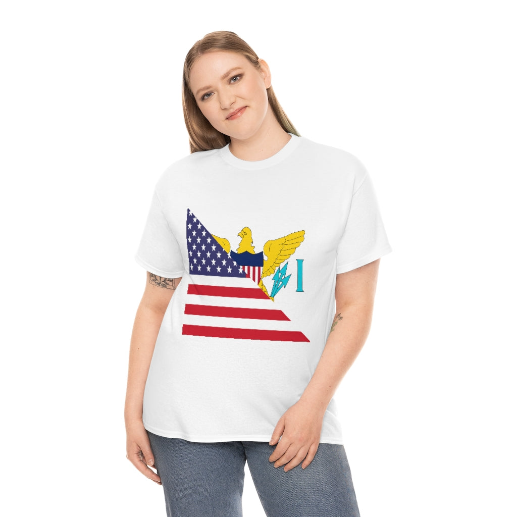 Virgin Islands American Flag Tee Shirt | Unisex Islanders USA Tshirt