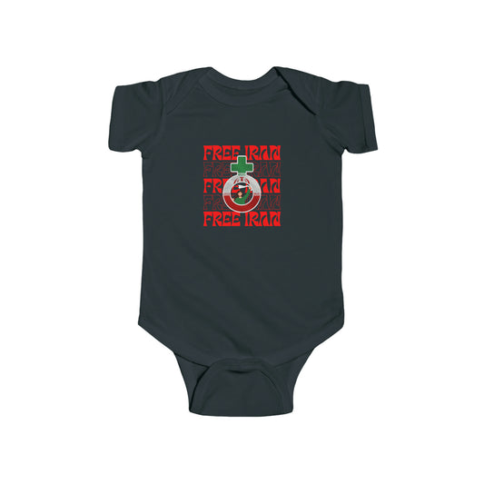 Free Iran Women Symbol Iranian Protest Feminine Baby Bodysuit | Newborn Boy Girl