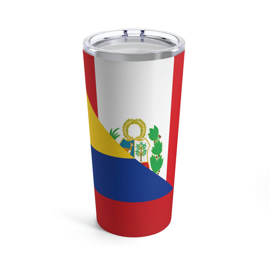 Peru Colombia Flag Peruvian Colombian Tumbler 20oz