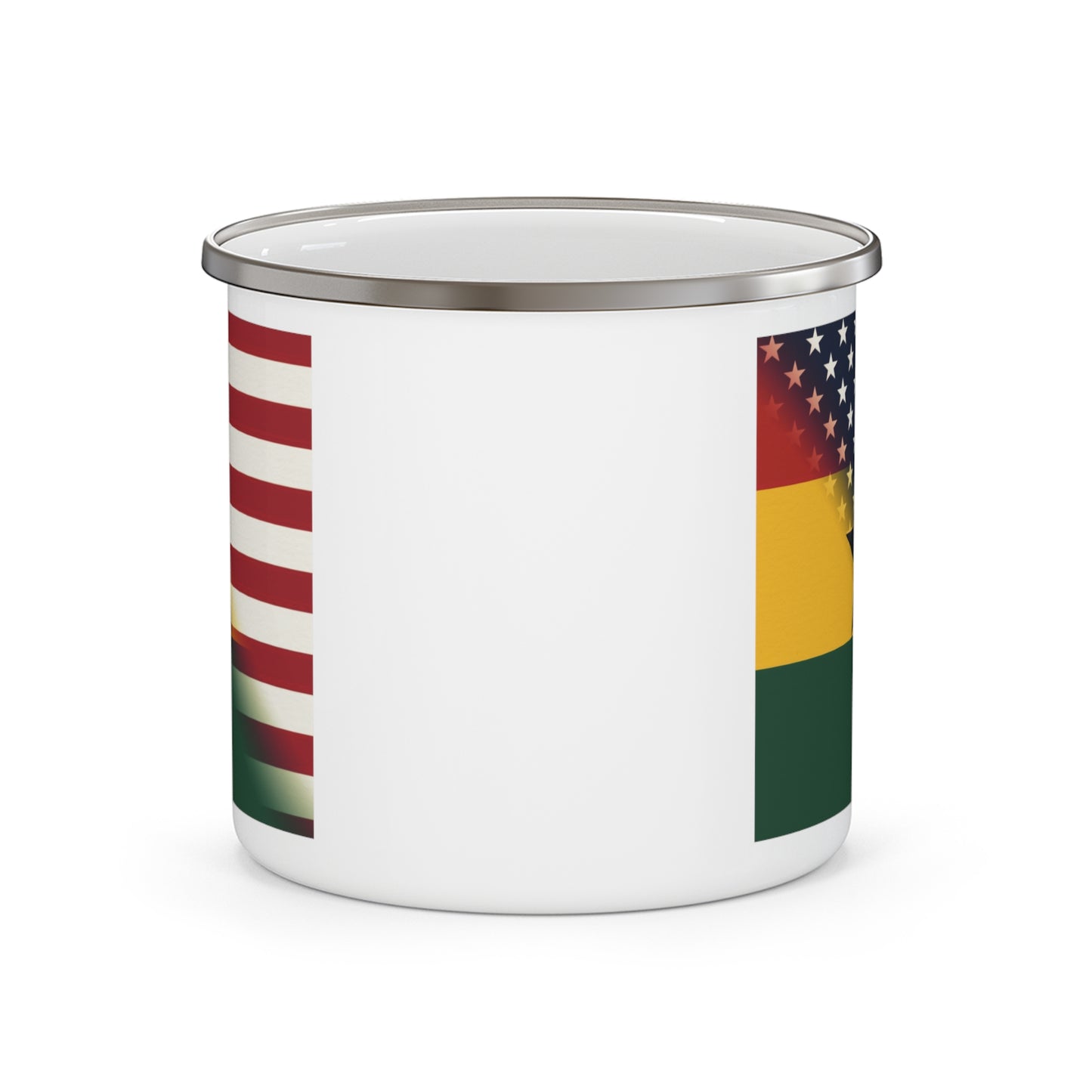 Ghana America Flag | Half Ghanaian 12oz Enamel Mug