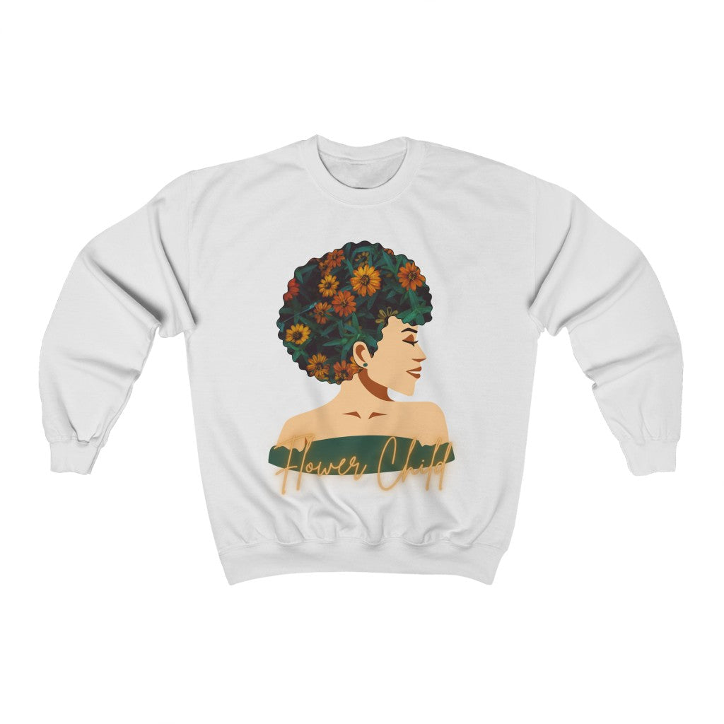 Flower Child Crewneck Sweatshirt | Earth Plant Lover Pullover