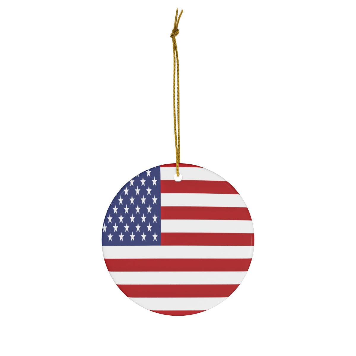 USA Flag Ceramic Ornaments | United States Christmas Tree