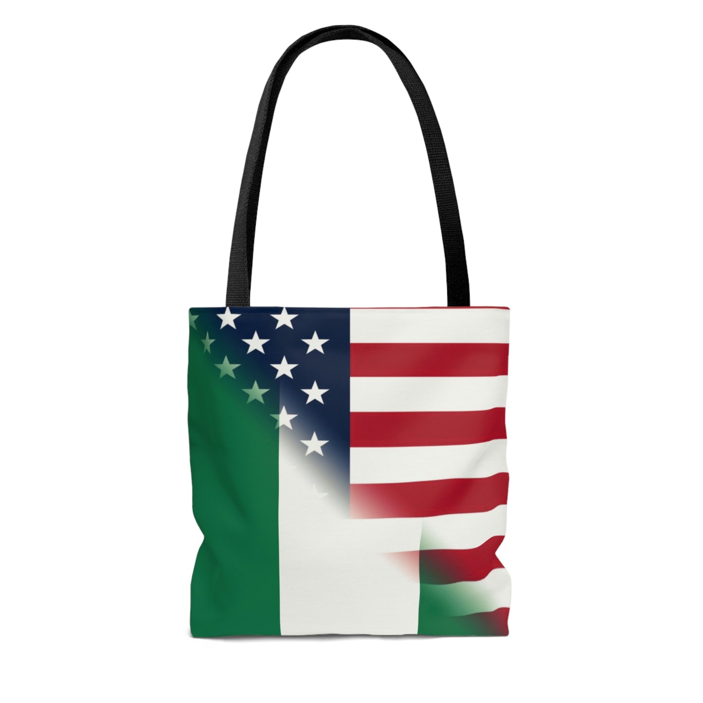 Nigeria America Flag | United States Half Nigerian Tote Bag | Shoulder Bag