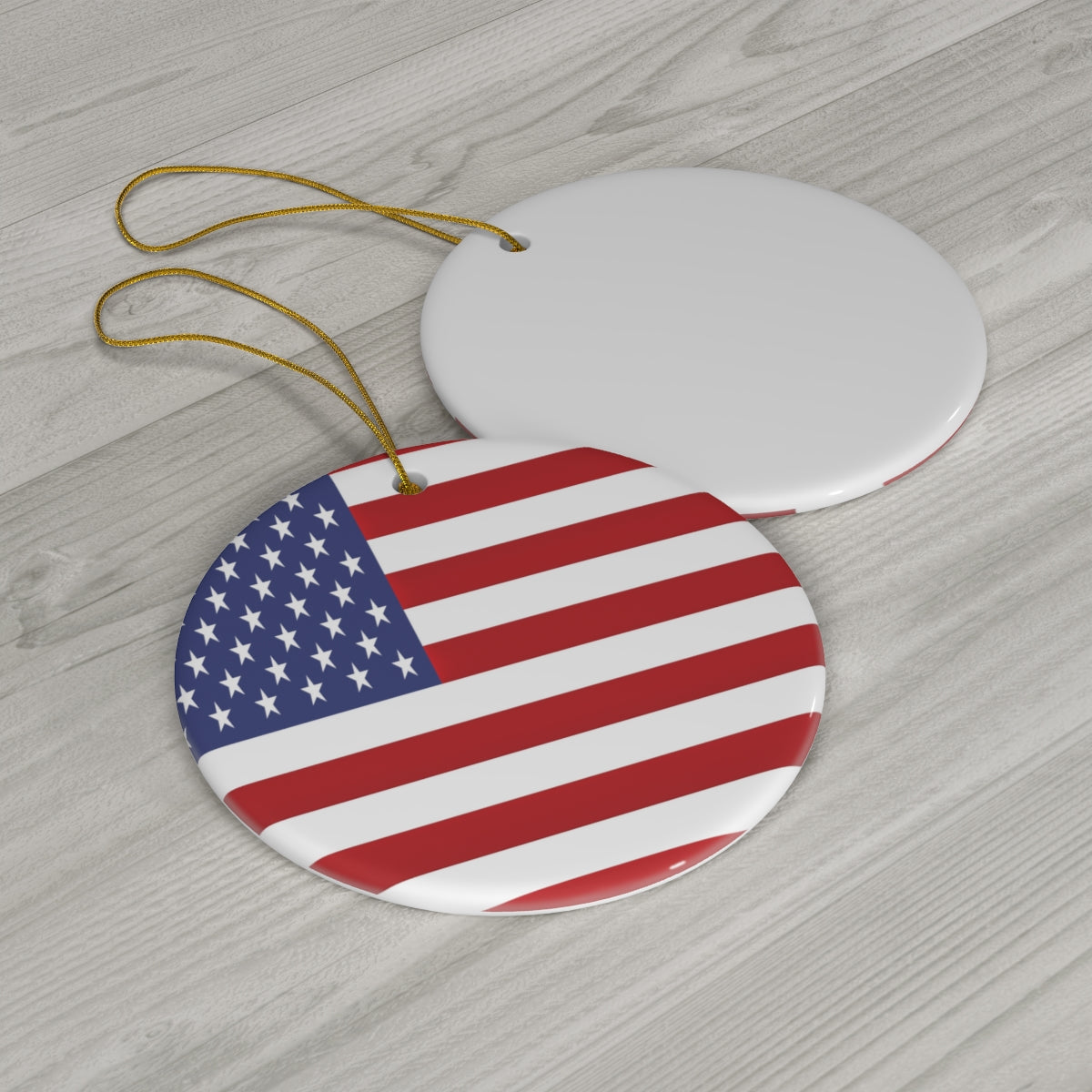 USA Flag Ceramic Ornaments | United States Christmas Tree