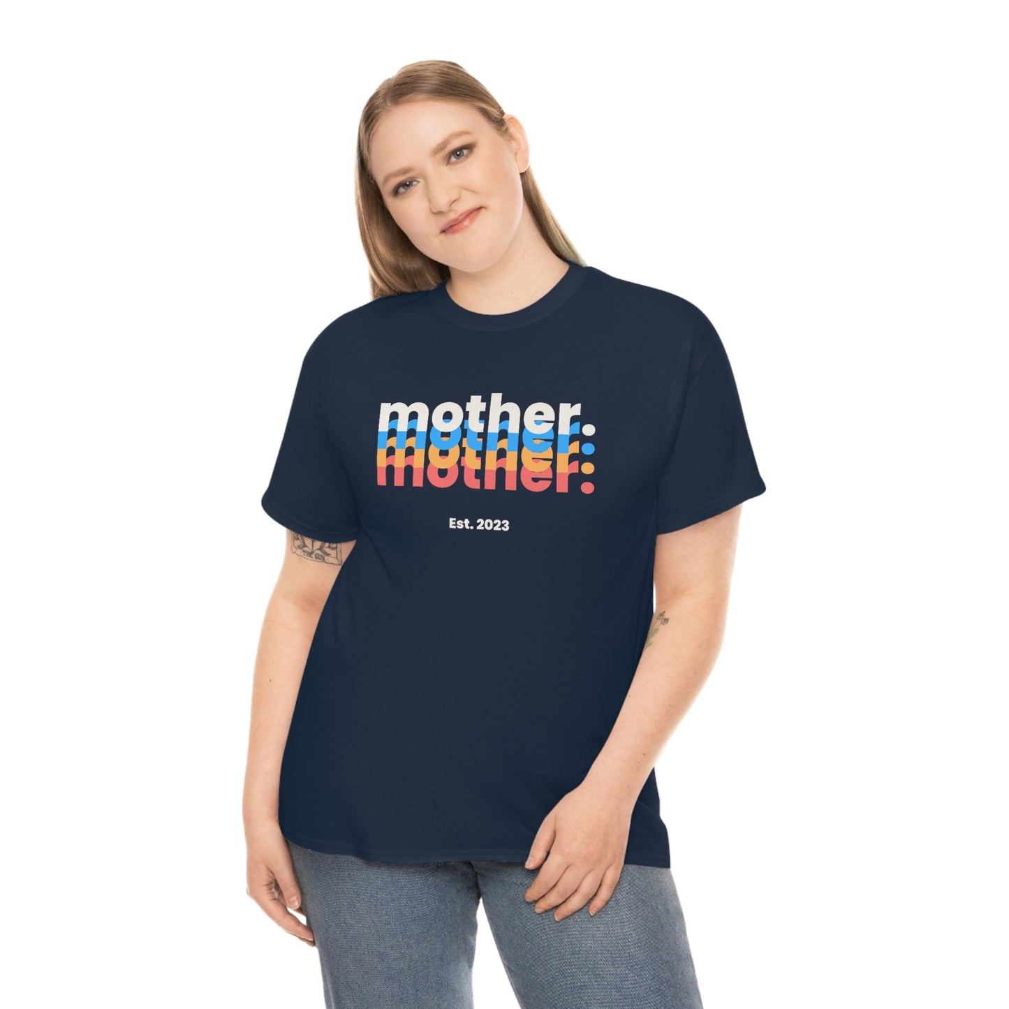 Mother Est 2023 Mothers Day Gift for MOM 3 T-Shirt | Unisex Tee Shirt