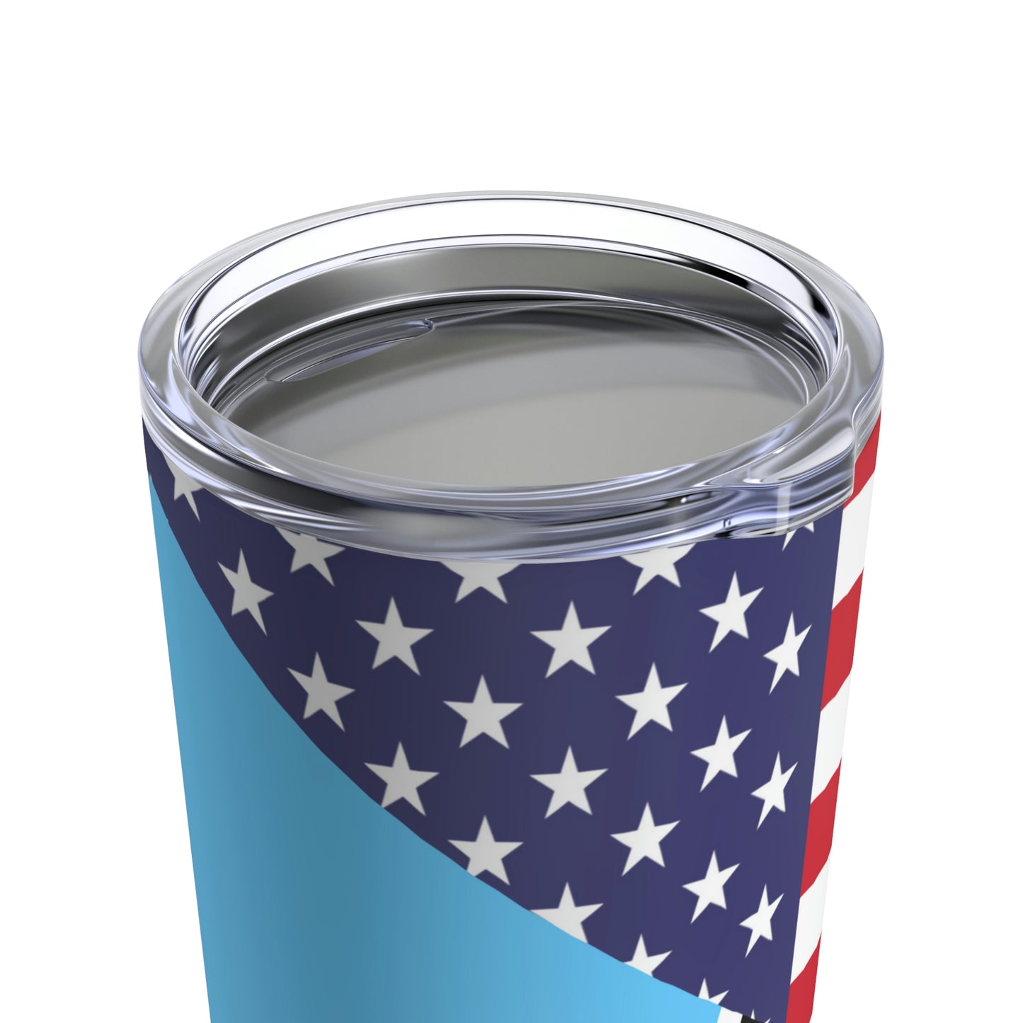 St Lucian American Flag St Lucia USA Tumbler 20oz