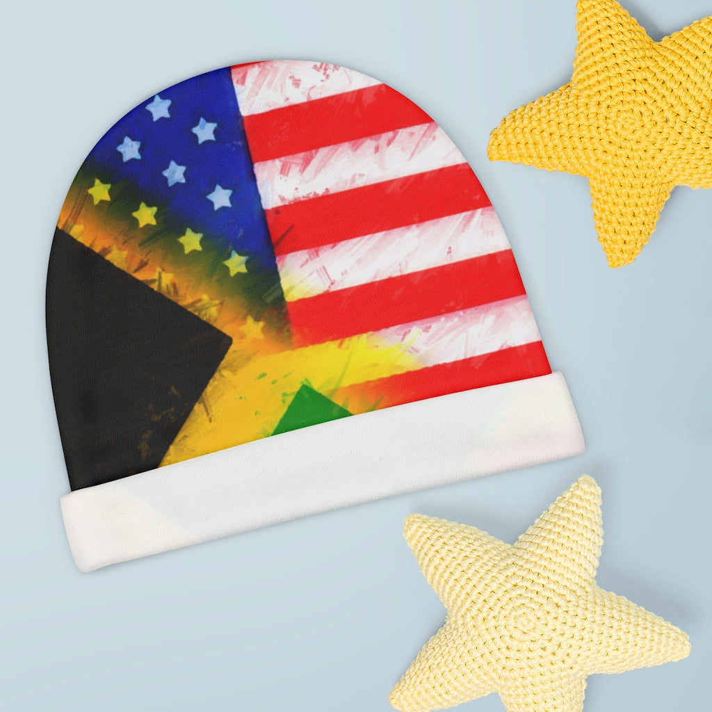 Jamaican-American Baby Beanie