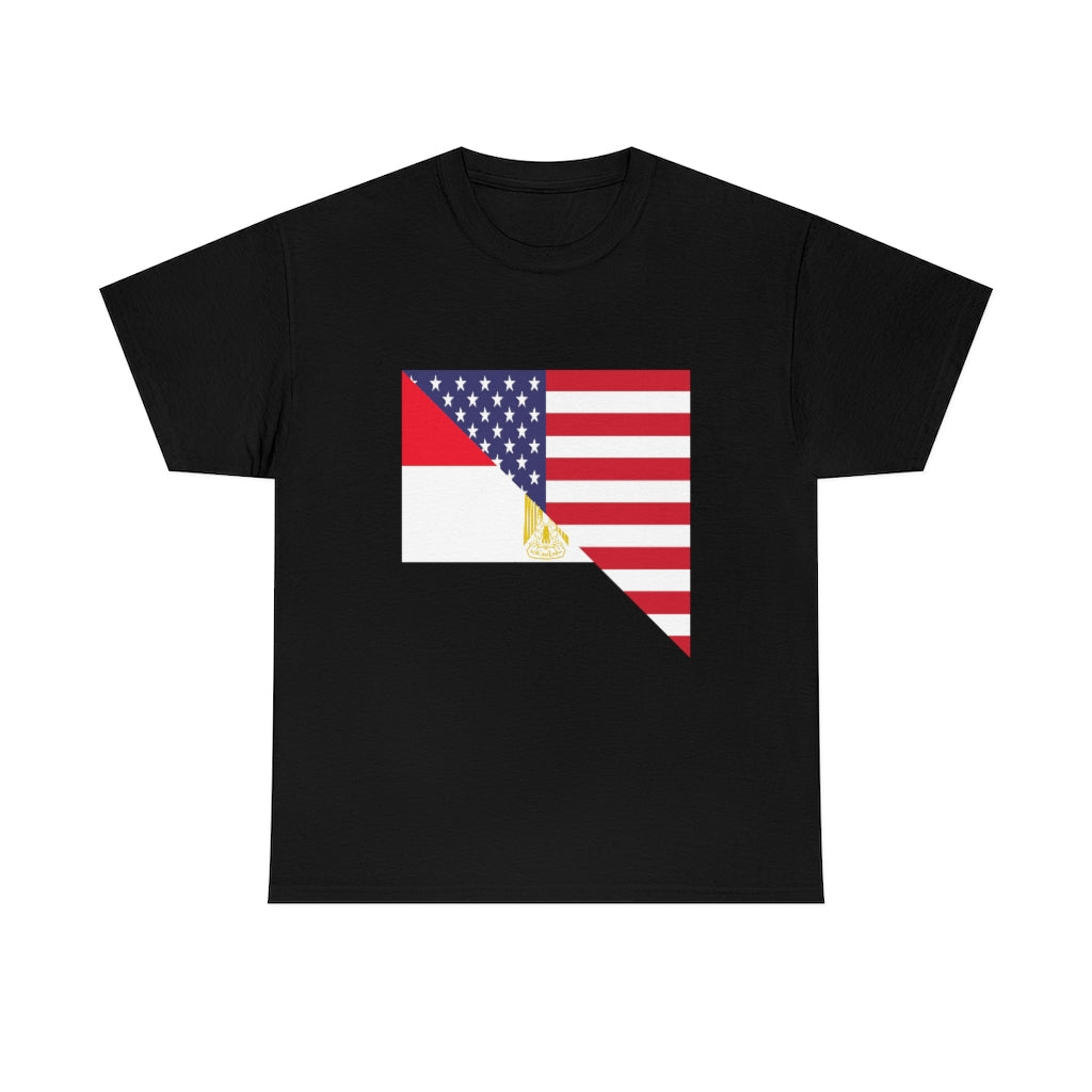 Egyptian American Flag Unisex Tee Shirt | Egypt Tshirt