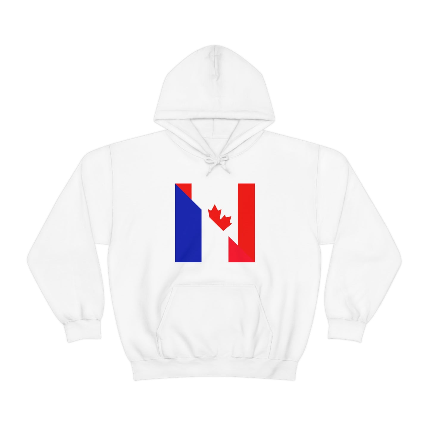 French Canadian Flag Hoodie | Unisex Half Canada France Pullover