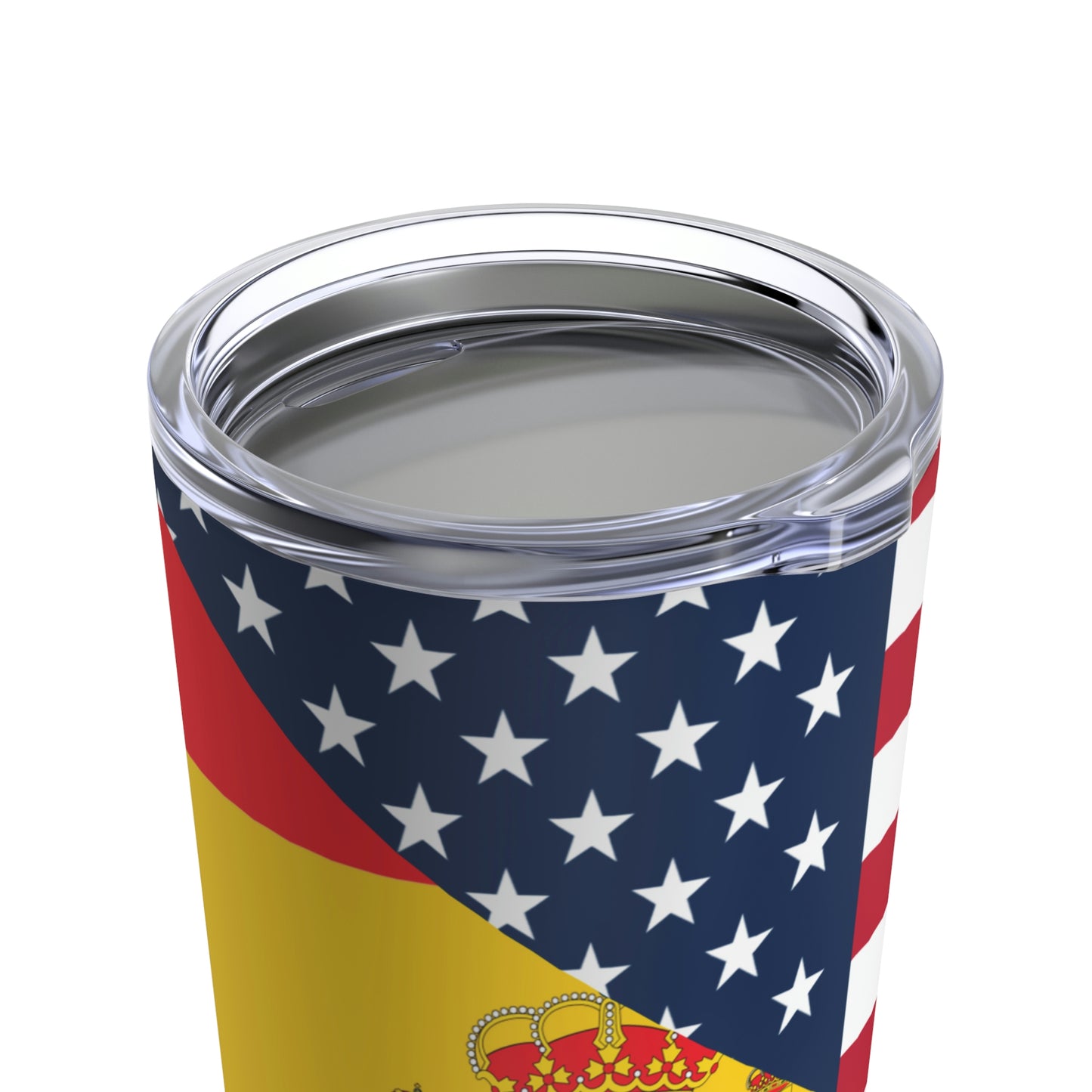 Spain American Flag Half Spanish USA Tumbler 20oz