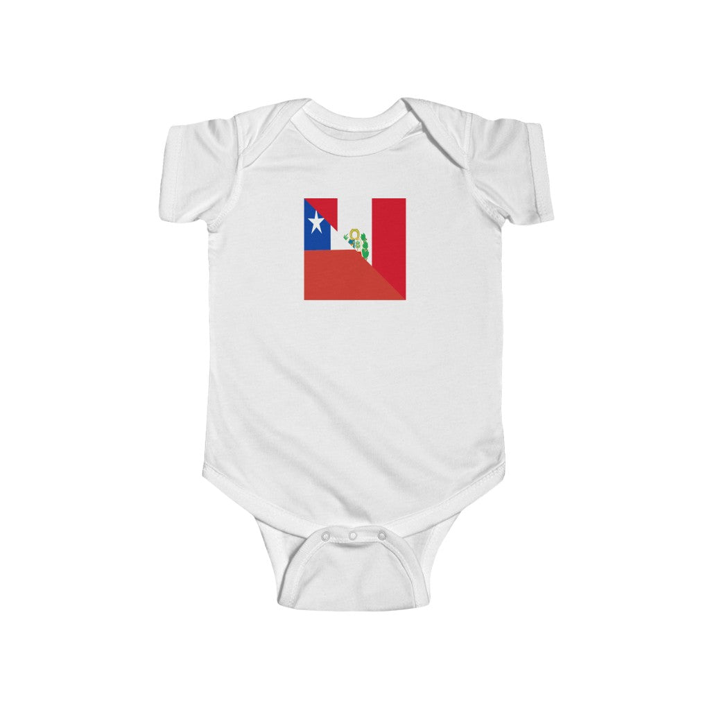 Peruvian Chilean Flag Baby Bodysuit | Chile Peru Newborn Clothes