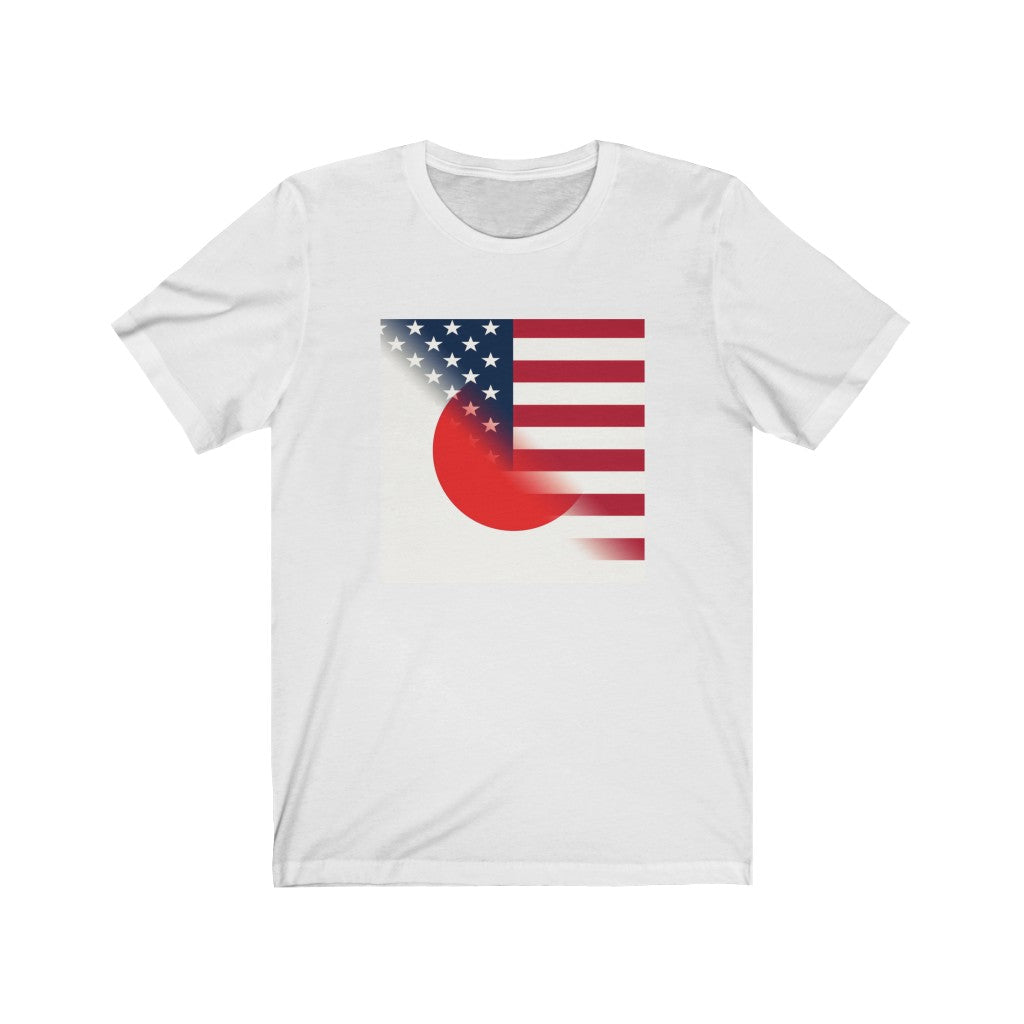 Half Japan - America Flag Tee | Japanese USA Clothing