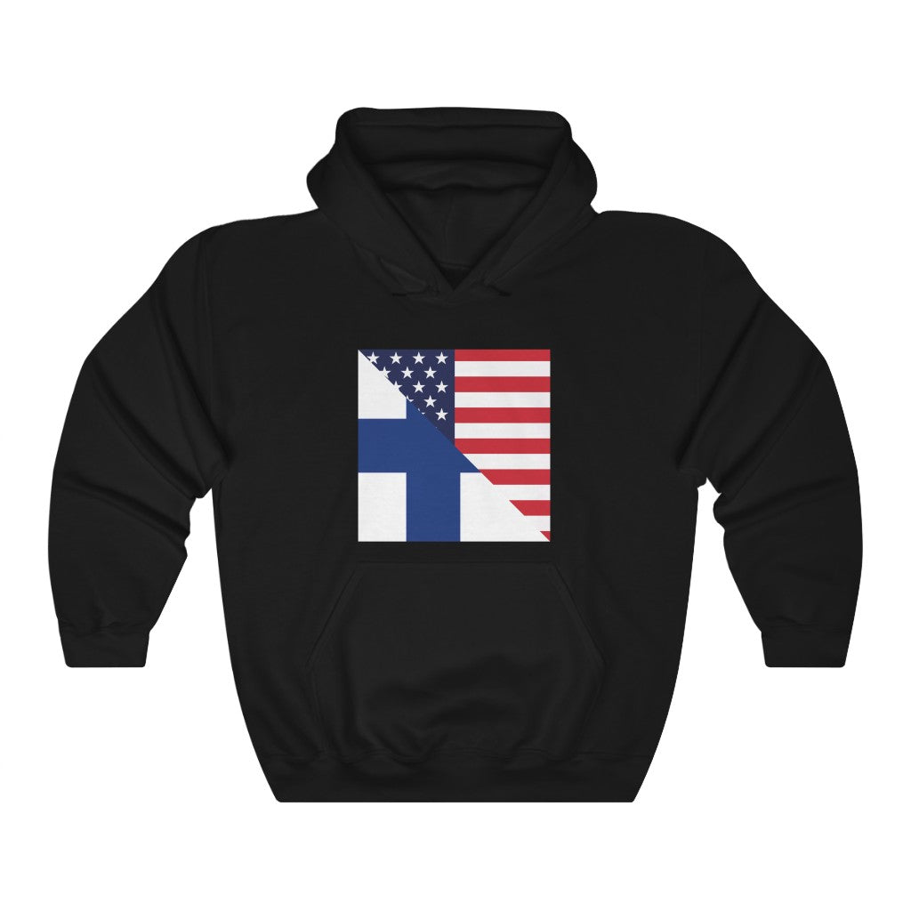 Finland American Flag Hoodie | Unisex Finnish Men Women Pullover