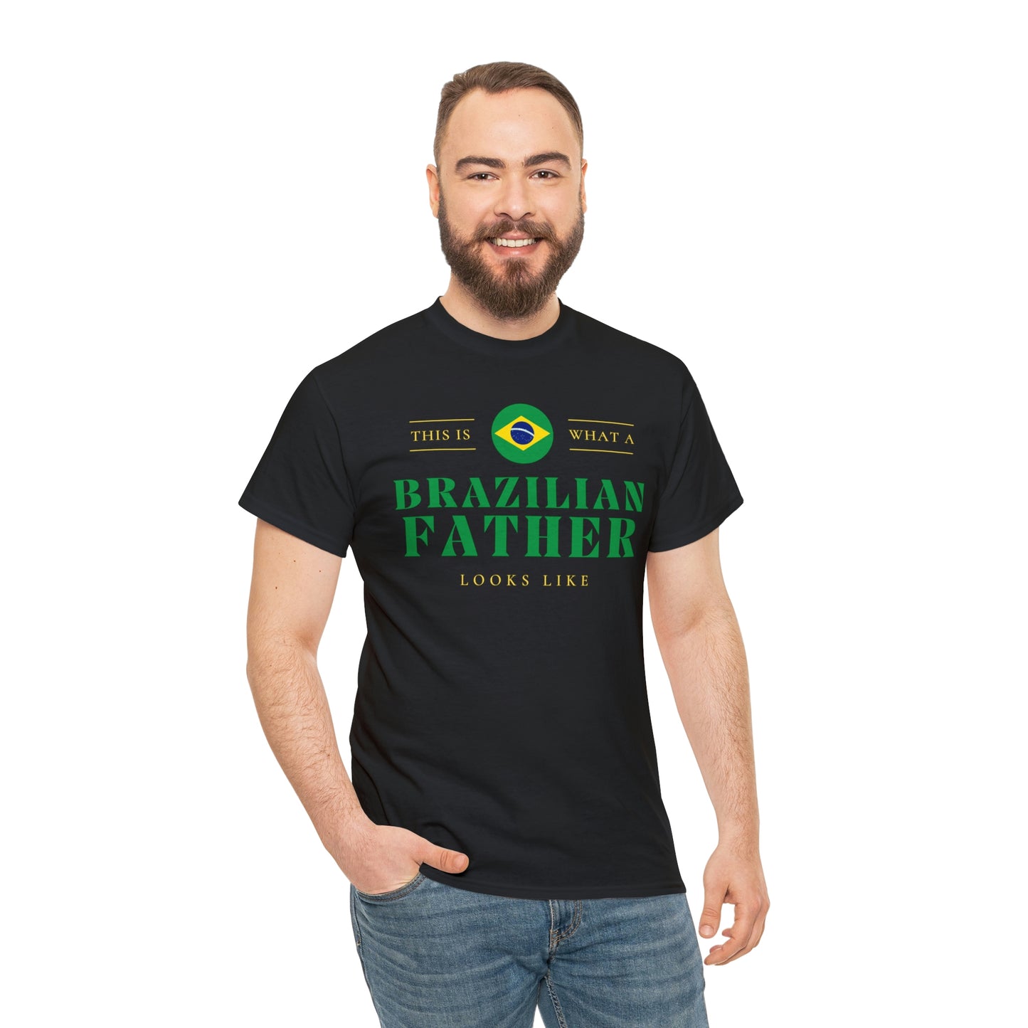 Brazilian Dad Looks Like Brazil Father T-Shirt | Unisex Tee Shirt