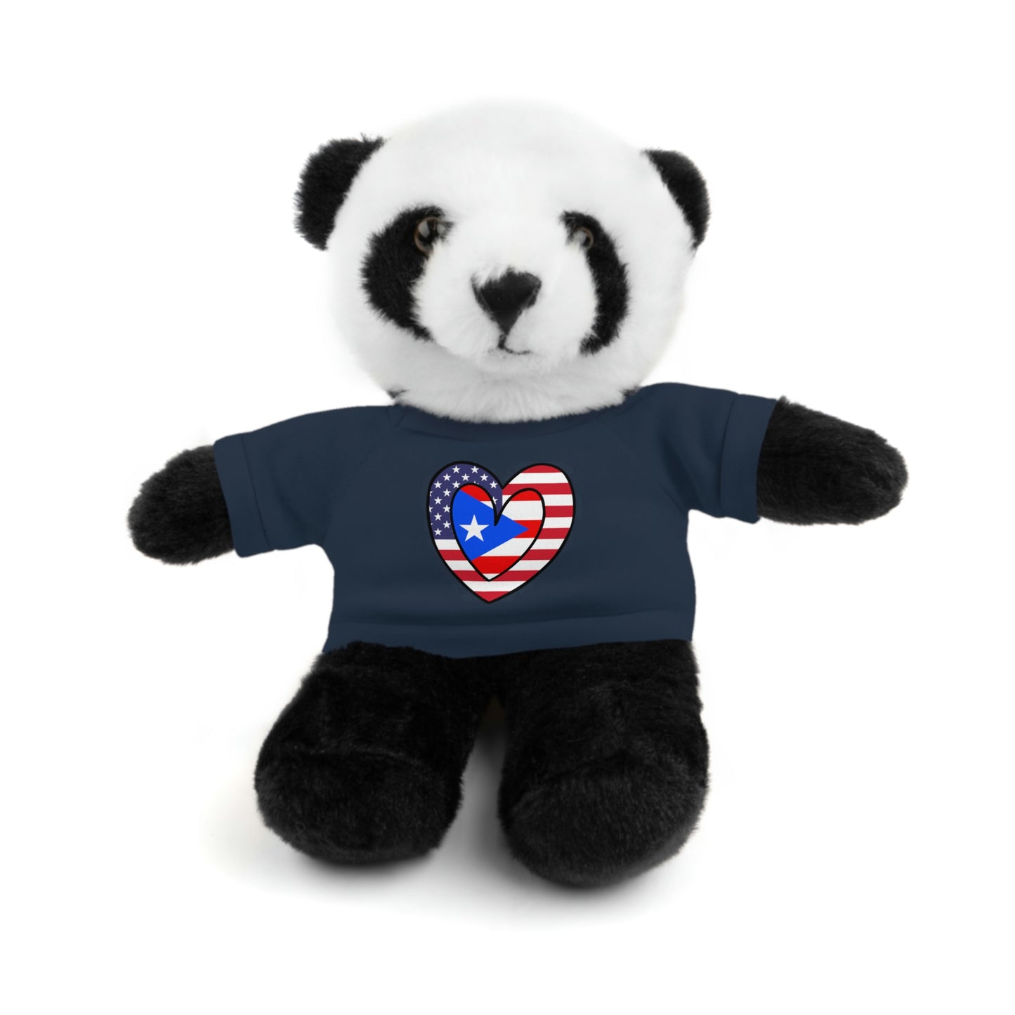 Puerto Rican American Valentines Day Gift Stuffed Animal | PR USA Flag Toy