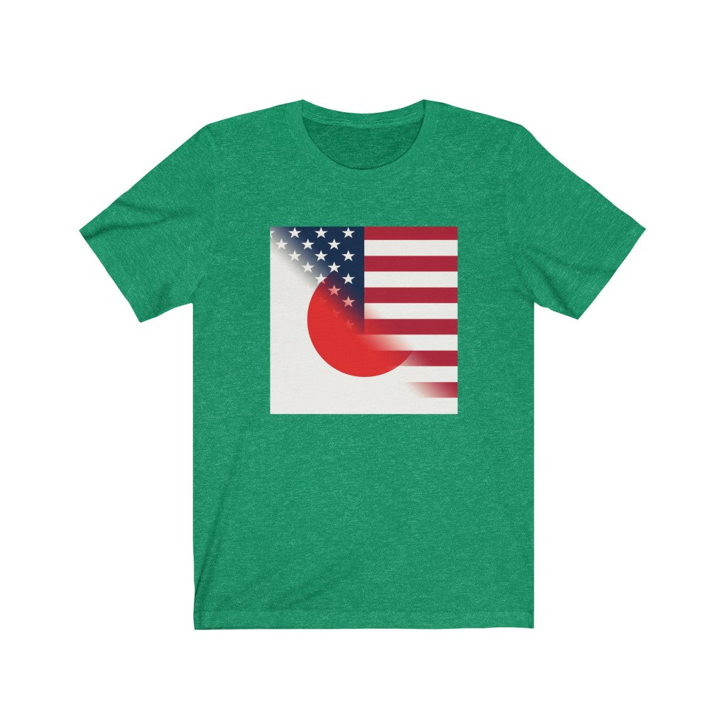 Half Japan - America Flag Tee | Japanese USA Clothing