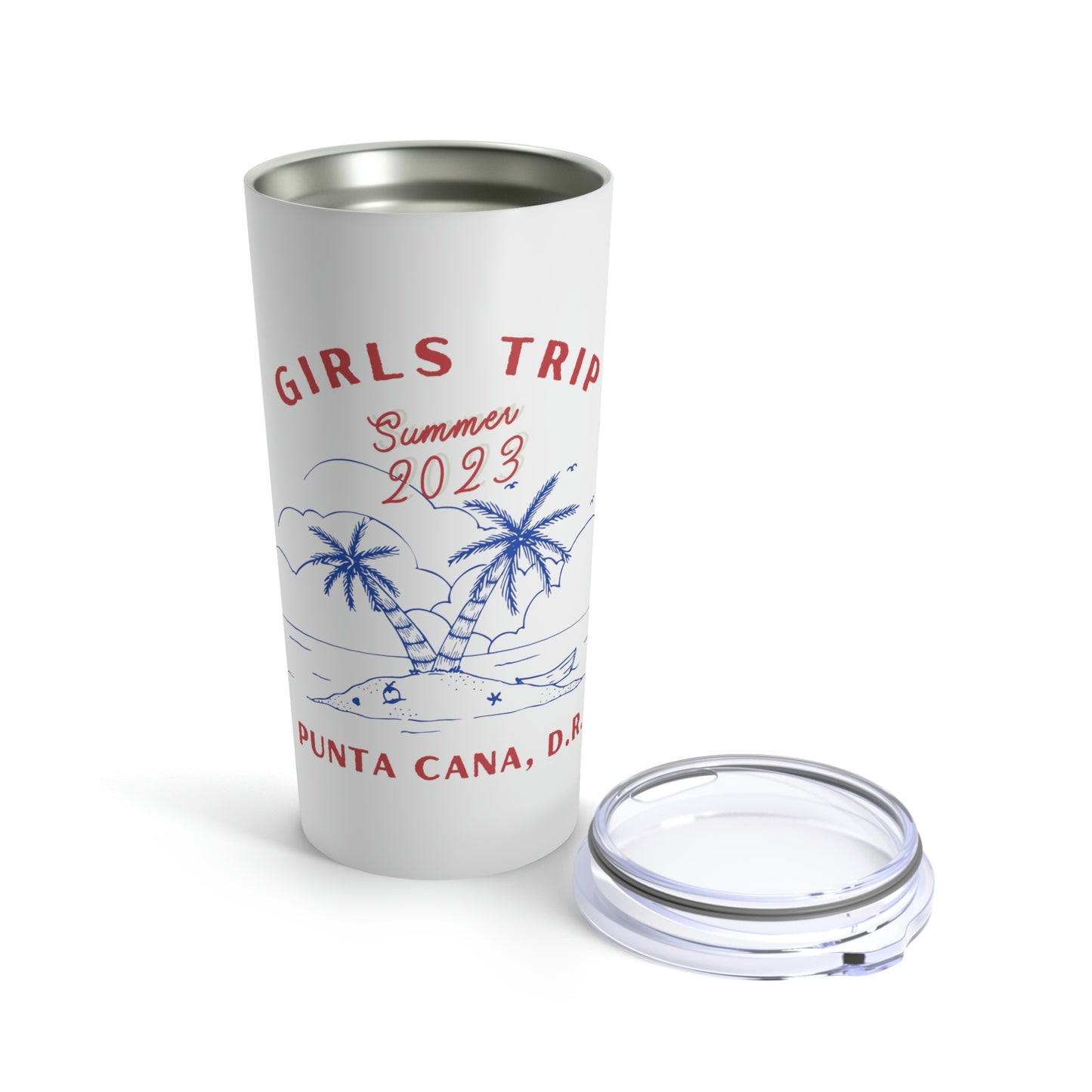 Girls Trip 2023 Punta Cana Dominican Republic Tumbler 20oz Beverage Container