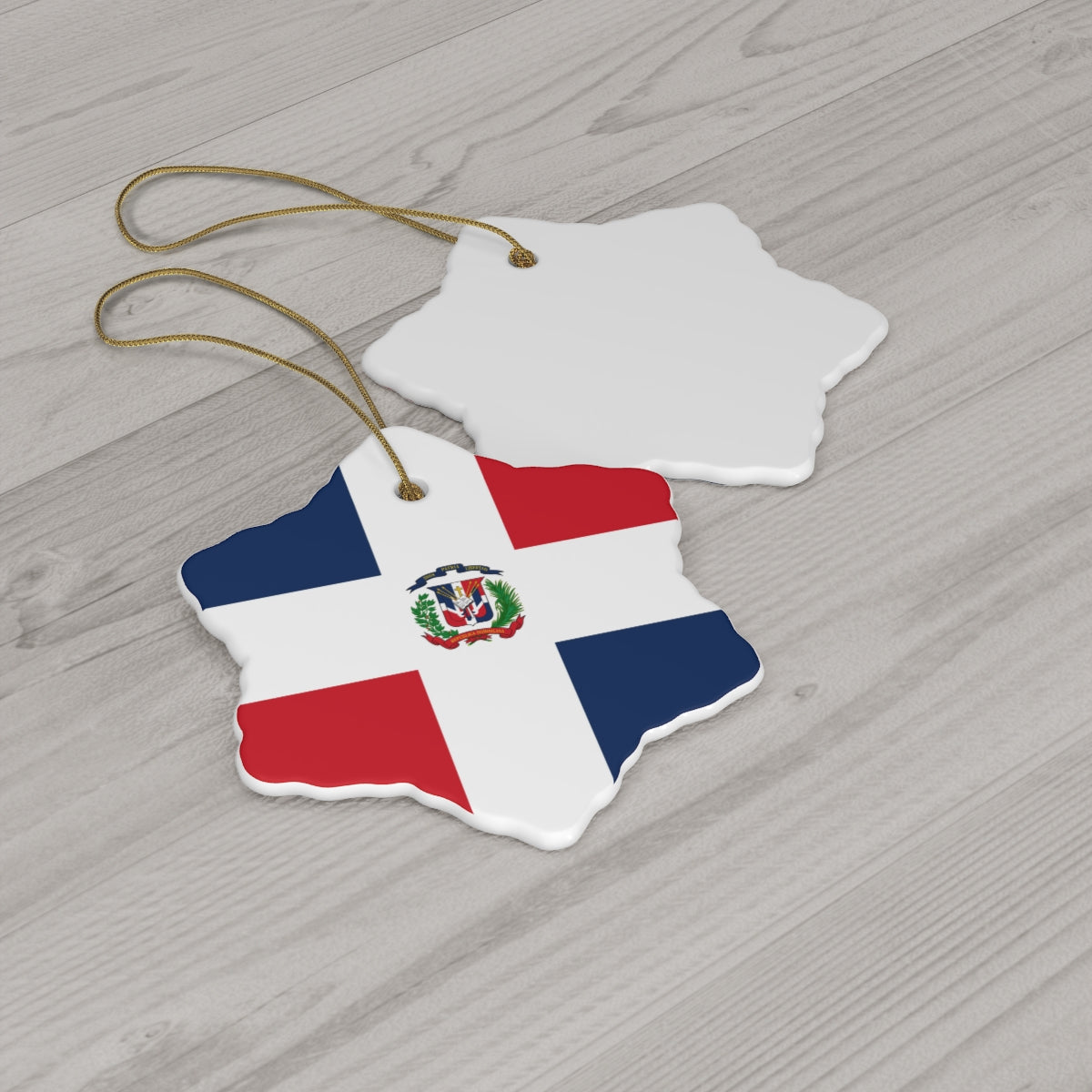 Dominican Republic Flag Ceramic Ornaments | DR Christmas Tree