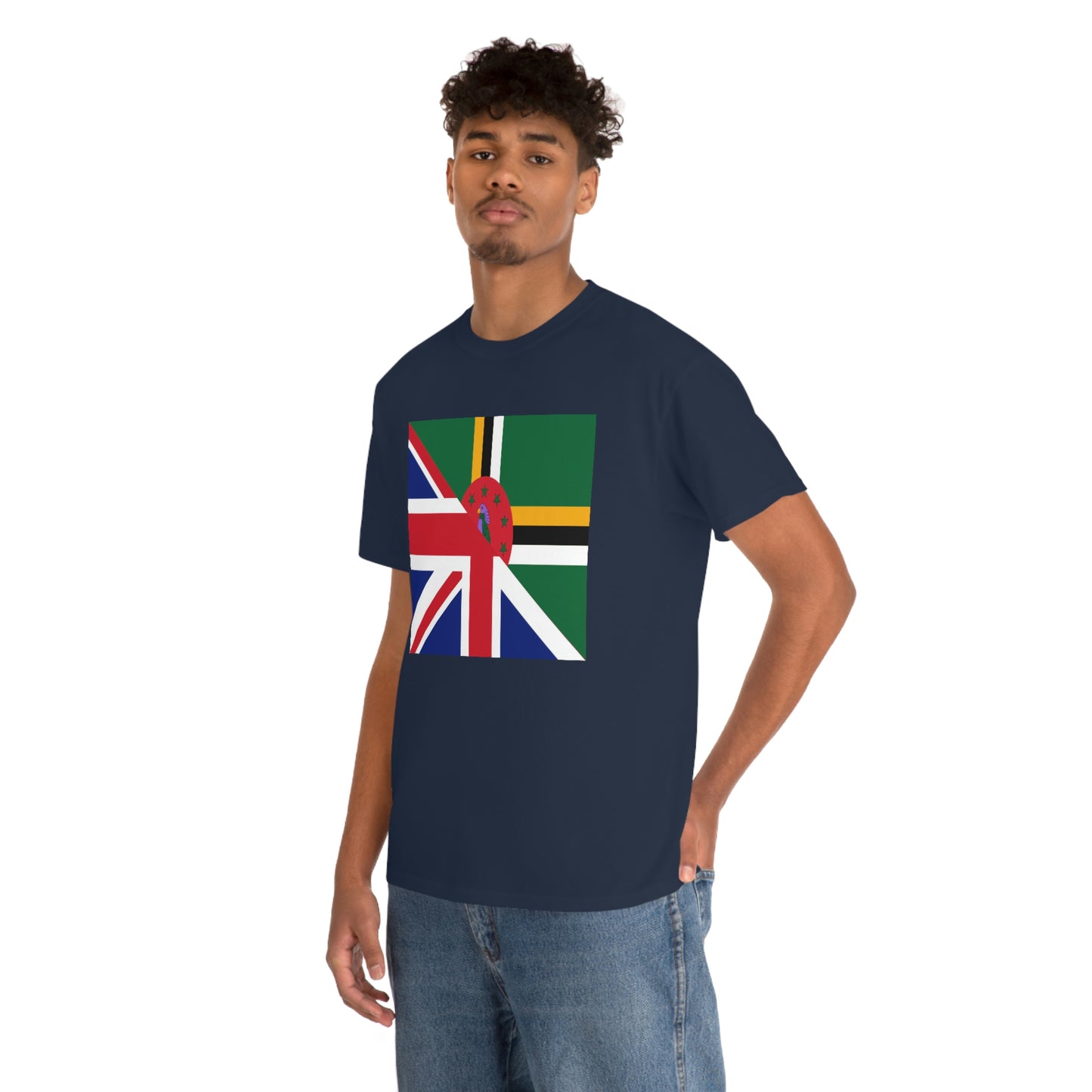 UK Union Jack Dominica Flag Half Dominican United Kingdom T-Shirt | Unisex Tee Shirt