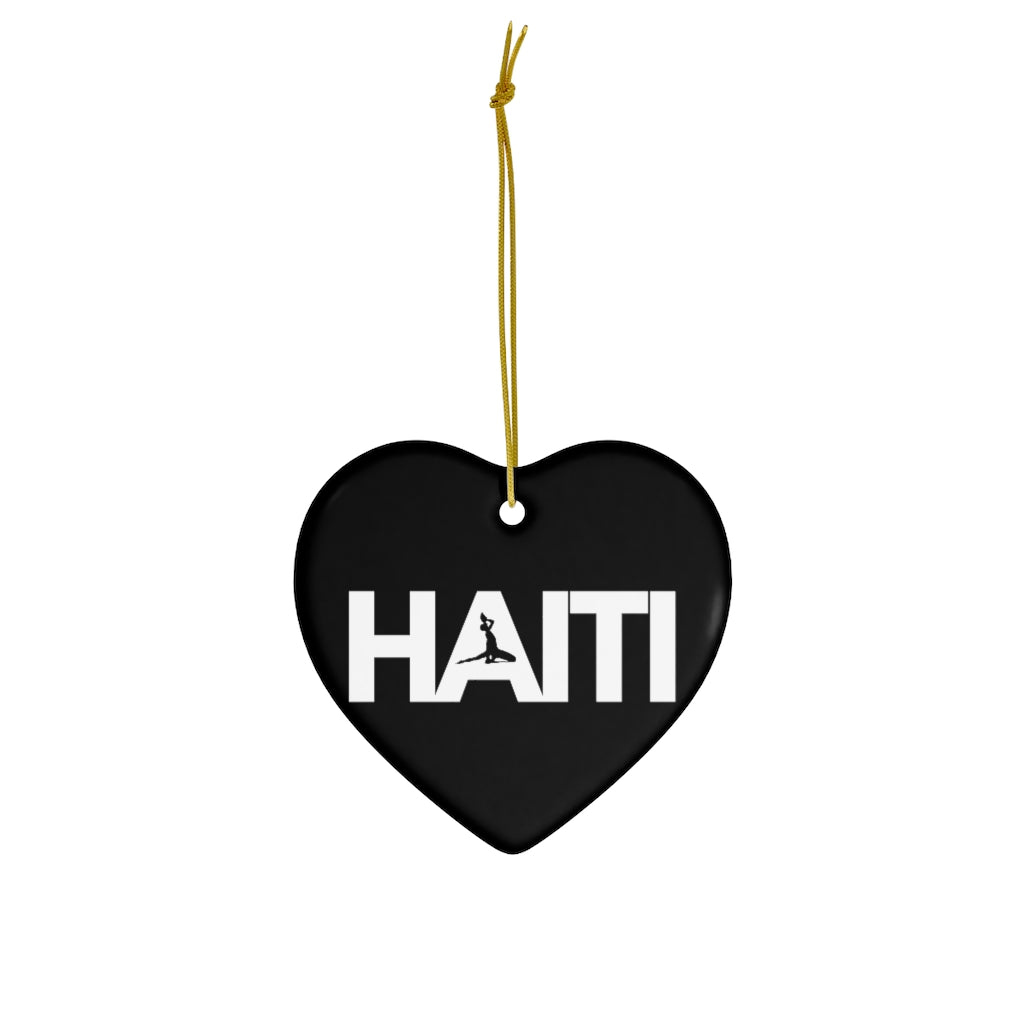 Haiti Text Ceramic Ornaments | Ayiti Christmas Tree