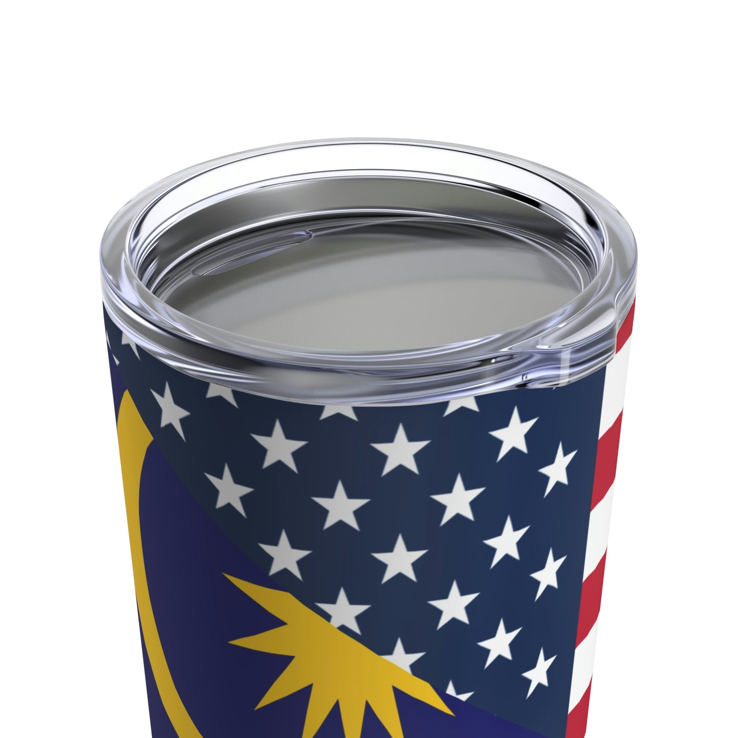 Malaysia American Flag Half Malaysian USA  Tumbler 20oz Beverage Container